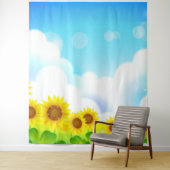 Leuke Zonnebloem Foto Achtergrond Tapijt Wandkleed (In situ)