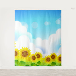 Leuke Zonnebloem Foto Achtergrond Tapijt Wandkleed