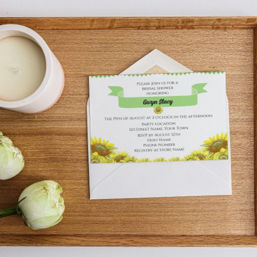 Leuke Zonnebloem Uitnodiging