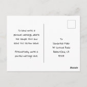 Leuke zonnebloemen botanische bloemverjaardag brie briefkaart (Achterkant)