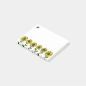 Leuke Zonnebloemen en Hommels Post-it® Notes (Schuin)