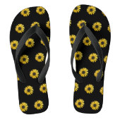 Leuke zonnebloemen teenslippers (Voetbed)