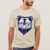 Leuke zonnebril blauwe Daddy Bear T-shirt (Voorkant)