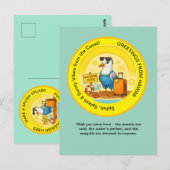 Leuke zonnige bestemming Seagull Beach Groet Briefkaart (Voorkant / Achterkant)