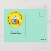 Leuke zonnige bestemming Seagull Beach Groet Briefkaart (Achterkant)