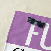 Leuke, zonnige & zusters Personal Handdoek Paars (In situ)