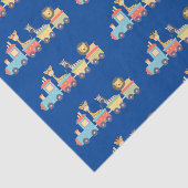 Leuke Zoo Dieren op Speelgoed Train Leeuw Giraffe  Tissuepapier (Detail)