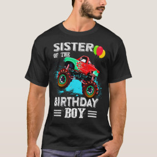 Leuke zus van een Monster Truck Verjaardag Jongen  T-shirt