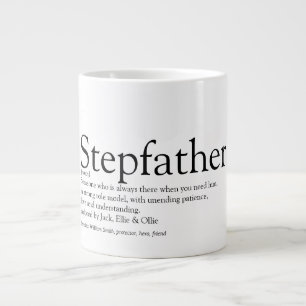 Leuke Zwart en Wit Beste Ooit Stiefvader Grote Koffiekop