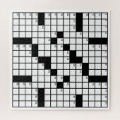 Leuke zwart-wit kruiswoordraadsel spel legpuzzel (Horizontaal)