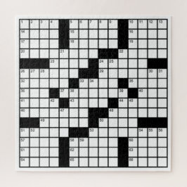 Leuke zwart-wit kruiswoordraadsel spel legpuzzel