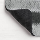 Leuke zwart-wit retro stijl gebreid muismat (Hoek)