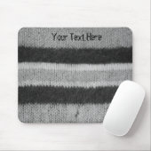 Leuke zwart-wit retro stijl gebreid muismat (Met muis)