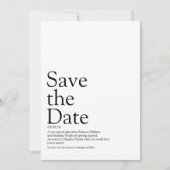 Leuke Zwart-wit Save the Date-definitie  Save The Date (Voorkant)
