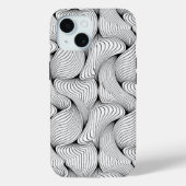 Leuke zwart-witte verweven lijnen Case-Mate iPhone case (Achterkant)