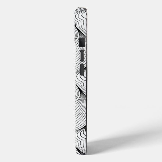 Leuke zwart-witte verweven lijnen Case-Mate iPhone case (Achterkant / Links)