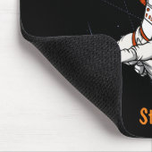 Leuke zwarte astronaut buiten ruimte Galaxy Basket Muismat (Hoek)