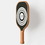 Leuke zwarte en witte doelinitiëlen  pickleball paddle (Links)