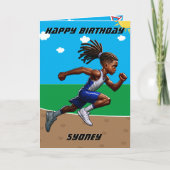 Leuke zwarte jongens track ster geheim bericht ver kaart (Voorkant)