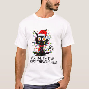 Leuke Zwarte Kat Het Is Goed Ik Ben Goed Alles Is  T-shirt