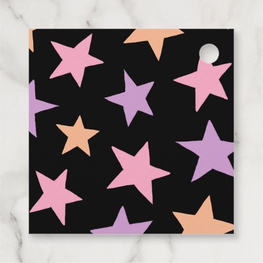 Leuke zwarte kat pastel Halloween Verjaardagsnaam Bedankjes Labels (Achterkant)