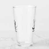 Leuke zwarte kat voeg naam glas toe (Rechts)