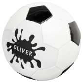 Leuke Zwarte Kleur Spatnaam Kind` Voetbal (Drie kwart)