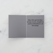 Leuke zwarte poedel verjaardag kaart (Binnen)