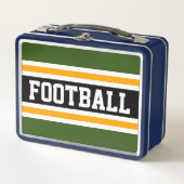 Leuke Zwarte Woud Groen Geel FOOTBALL Strepen (Voorkant)