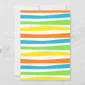 Leuke zwembadfeest verjaardagsuitnodiging kaart (Achterkant)