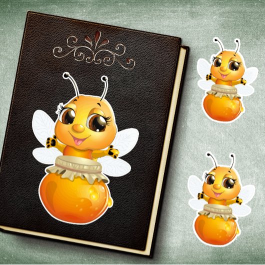 Leuke🐝Honingbij🐝Stickers Sticker