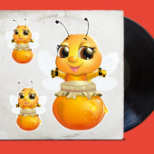 Leuke🐝Honingbij🐝Stickers Sticker