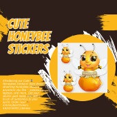 Leuke🐝Honingbij🐝Stickers Sticker