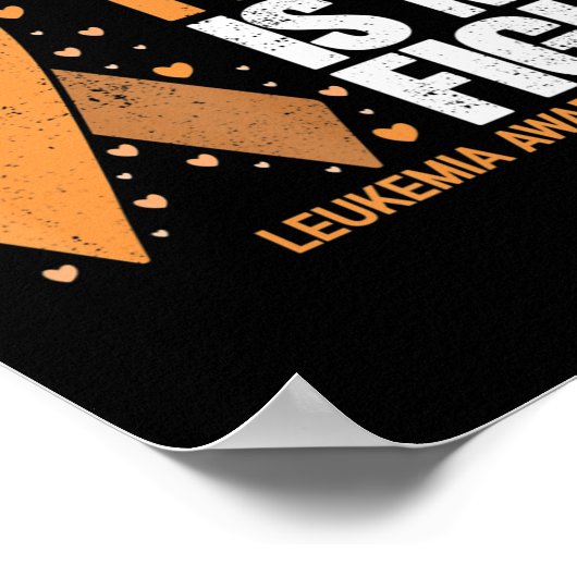 Leukemia Awareness  His Fight is my fight Leukemia Poster (Hoek)