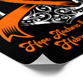 Leukemia Awareness Hope Anchors The Soul Hebrews Poster (Hoek)
