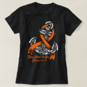 Leukemia Awareness  Hope Anchors The Soul Hebrews  T-shirt (Design voorkant)