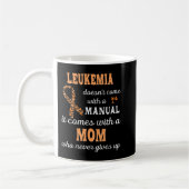 Leukemia awareness Mom Support Leukemia Warrior Koffiemok (Links)
