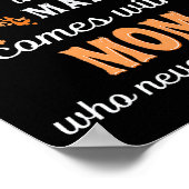 Leukemia awareness Mom Support Leukemia Warrior Poster (Hoek)