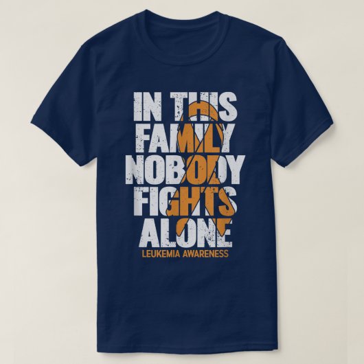 Leukemia Awareness Shirt Family Support Leukemia A (Design voorkant)