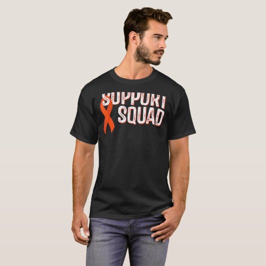Leukemia Awareness Support Squad T-shirt (Voorkant volledig)