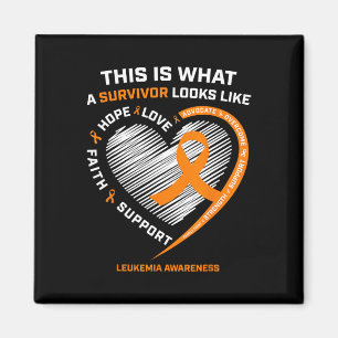 Leukemia Awareness Survivor Gifts Men Women Kids Magneet