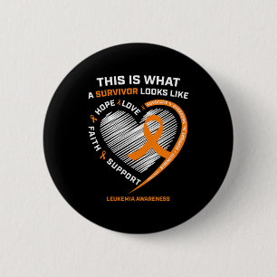 Leukemia Awareness Survivor Gifts Men Women Kids Ronde Button 5,7 Cm