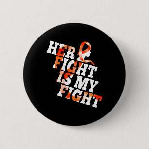 Leukemia Awareness Warrior Haar gevecht is mijn ge Ronde Button 5,7 Cm