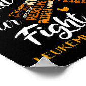 Leukemia Awareness Warrior Her Fight Is Our Fight Poster (Hoek)