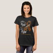 Leukemia Awareness Warrior Her Fight Is Our Fight T-shirt (Voorkant volledig)