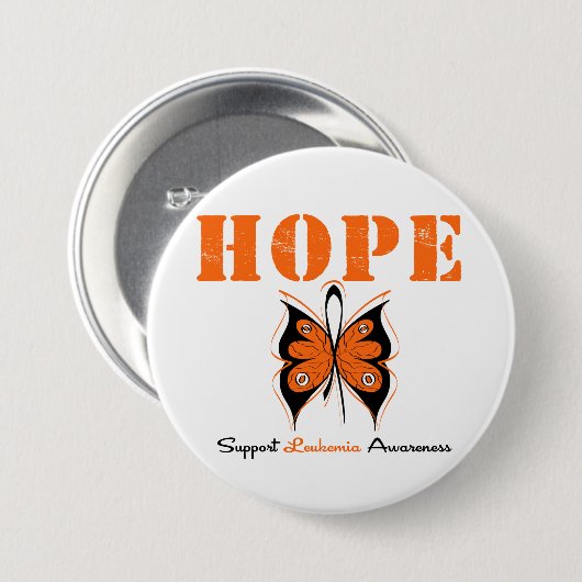 Leukemia Butterfly Ronde Button 7,6 Cm (Voorkant /achterkant)