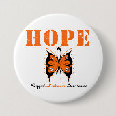 Leukemia Butterfly Ronde Button 7,6 Cm (Voorkant)