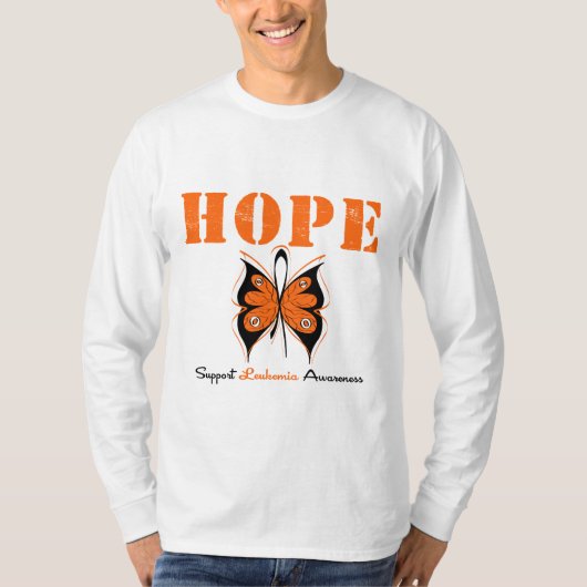 Leukemia Butterfly T-shirt (Voorkant)