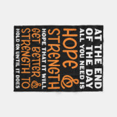 Leukemia Cancer Fighter All You Need Hope &amp; St Fleece Deken (Voorkant (Horizontaal))