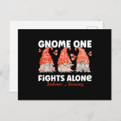 Leukemia Cancer Orange Ribbon Gnome Briefkaart (Voorkant / Achterkant)